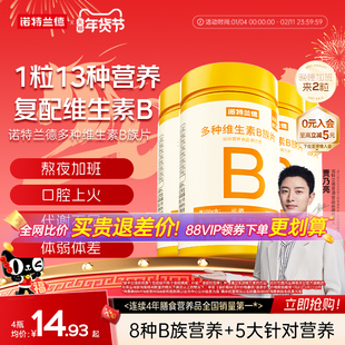 诺特兰德维生素b族复合片男女士多种维生素b2b6b12官方旗舰店正品