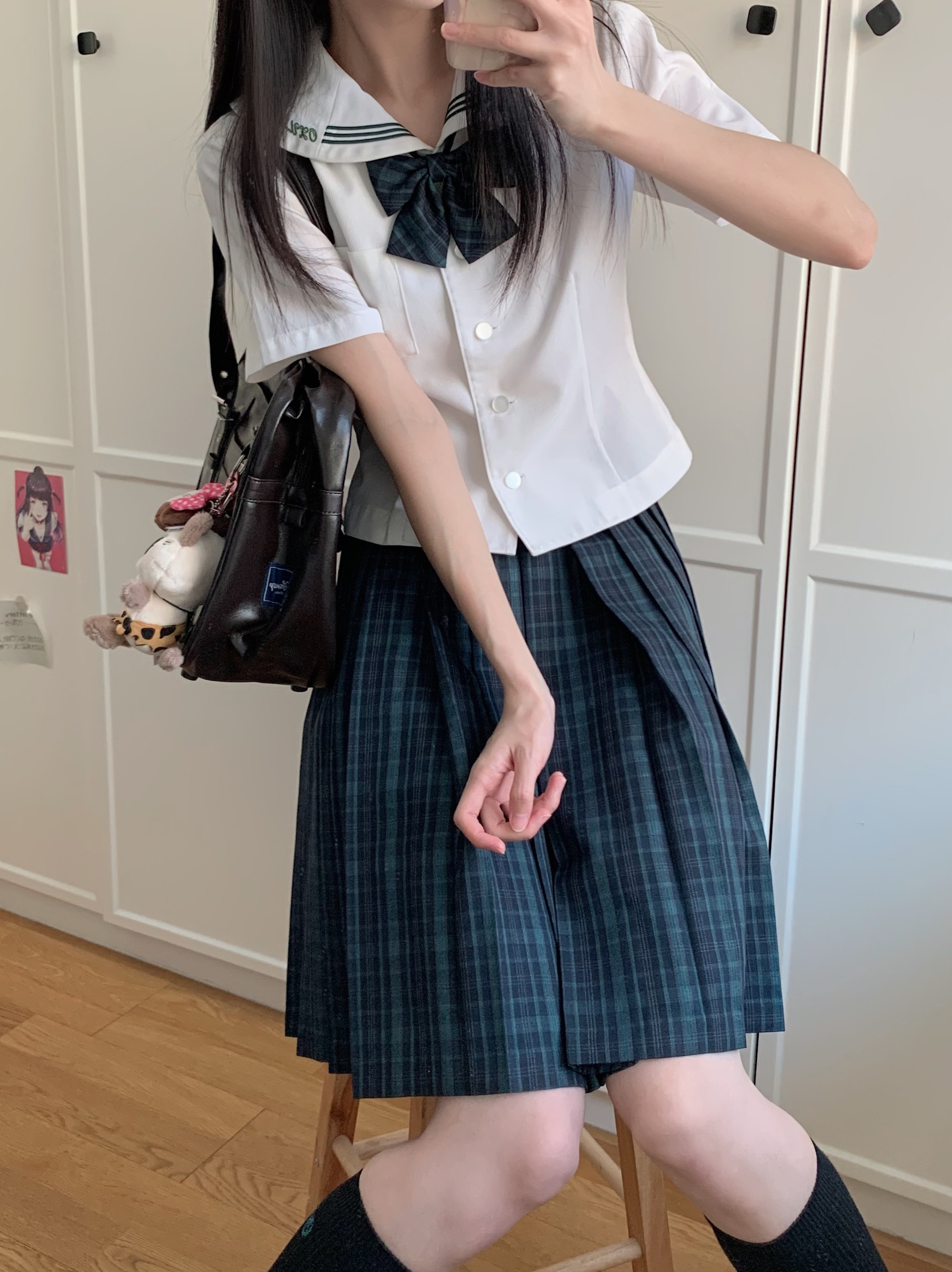 海苔jk成品布现货日系优等生学院风制服裙百褶裙校供感半身裙现货
