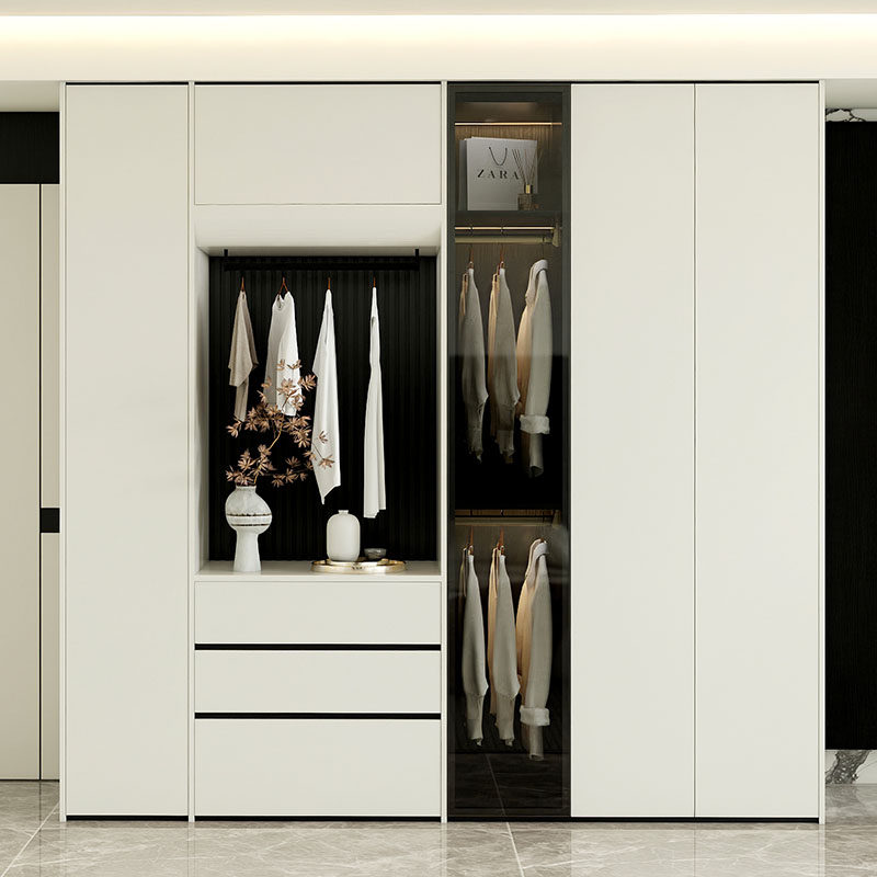 实木衣柜家用卧室2026新款爆款简约衣帽间免拉手北欧圆弧大衣橱柜,住宅家具,独立衣柜,淘宝优惠券,粉丝福利购,淘宝优惠卷