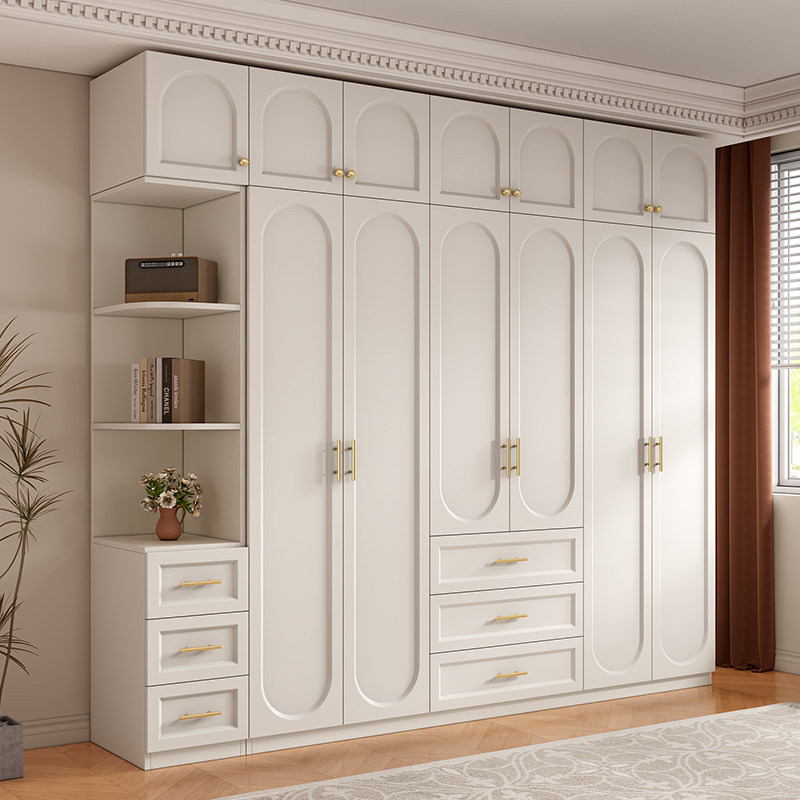衣柜家用卧室新款2024爆款实木储物柜子奶油风现代简约成品大衣橱,住宅家具,独立衣柜,淘宝优惠券,粉丝福利购,淘宝优惠卷