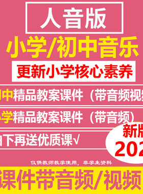 2026新人音版初中小学音乐ppt教案课件二三4567891年级下册优质课