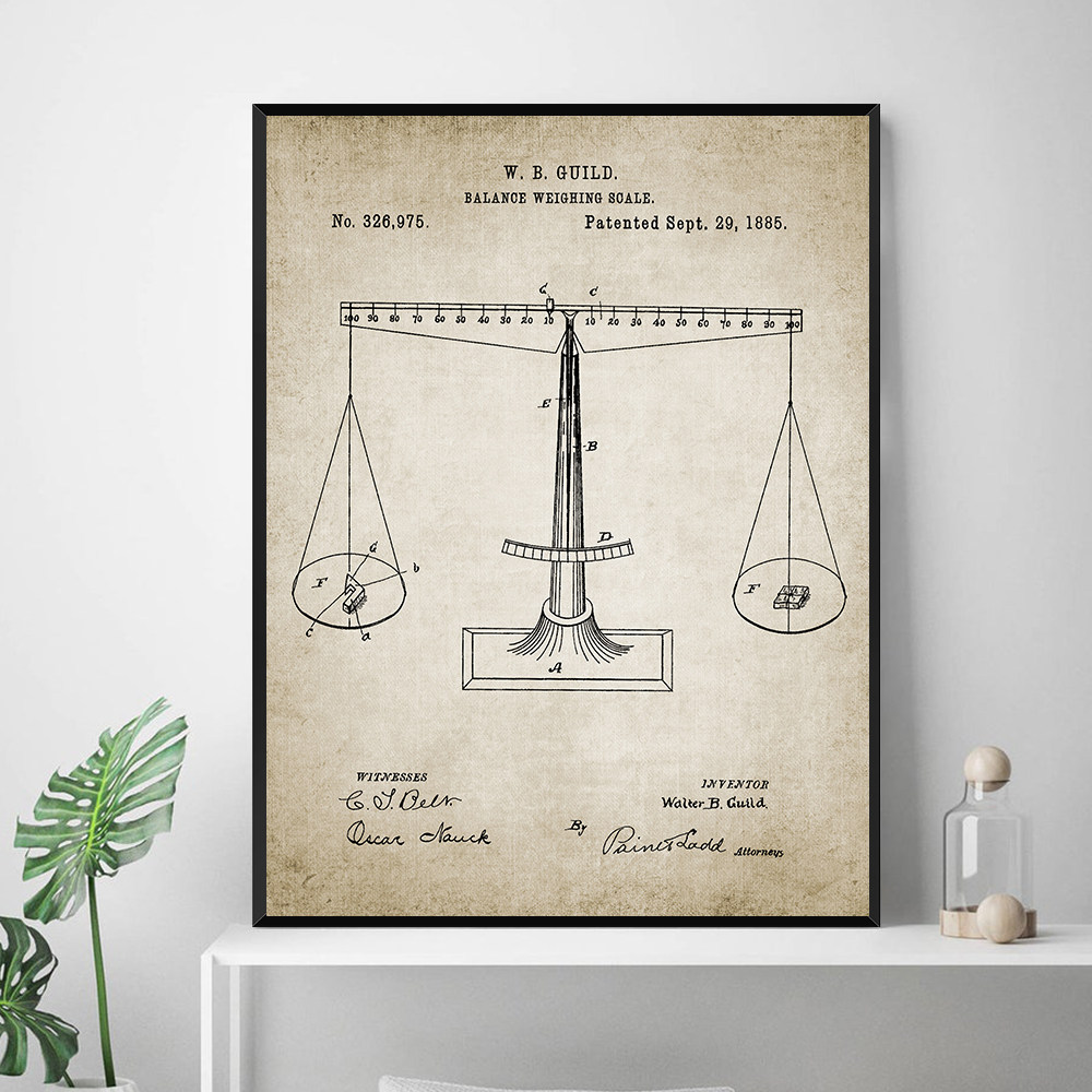 简美复古法律正义女神法槌天平挂画律所咨询办公室装饰画律师礼物