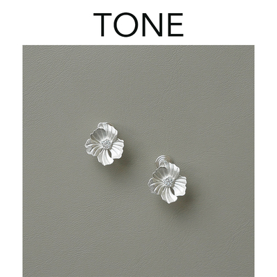 TONE温柔优雅银色芙蓉花