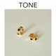 TONE黑色珐琅爱心耳圈耳夹蚊香盘高级感简约气质百搭时髦无耳洞女