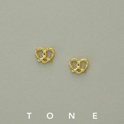 TONE 爱心碱水结耳夹硅胶球百搭高级简约小众韩国博主无耳洞耳钉