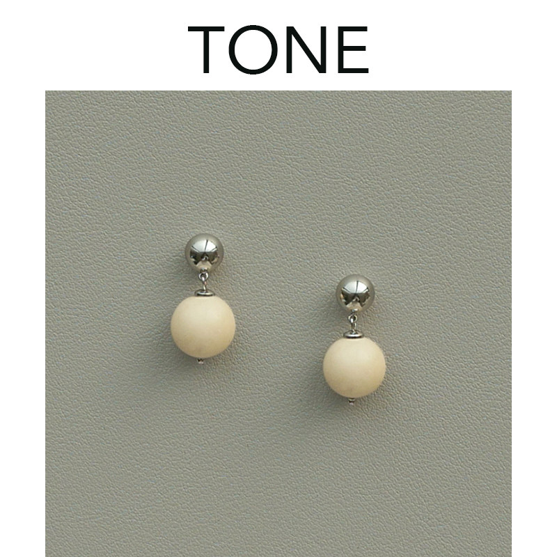 TONE 一颗奶油球 天然白化石耳夹蚊香盘百搭简约无耳洞女耳环耳钉,饰品/流行首饰/时尚饰品新,耳夹,淘宝优惠券,粉丝福利购,淘宝优惠卷