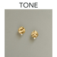 TONE 波光粼粼锆石钻耳夹蚊香盘高级感简约精致气质通勤无耳洞女