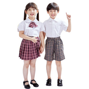 青青世界深圳市校服小学生男女夏季礼服短袖上衣短裤长裤套装特版