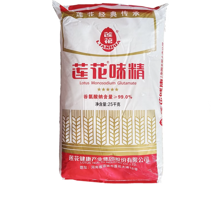 莲花味精散装大袋40目60目25kg无盐味精50斤商用餐饮食堂实惠装
