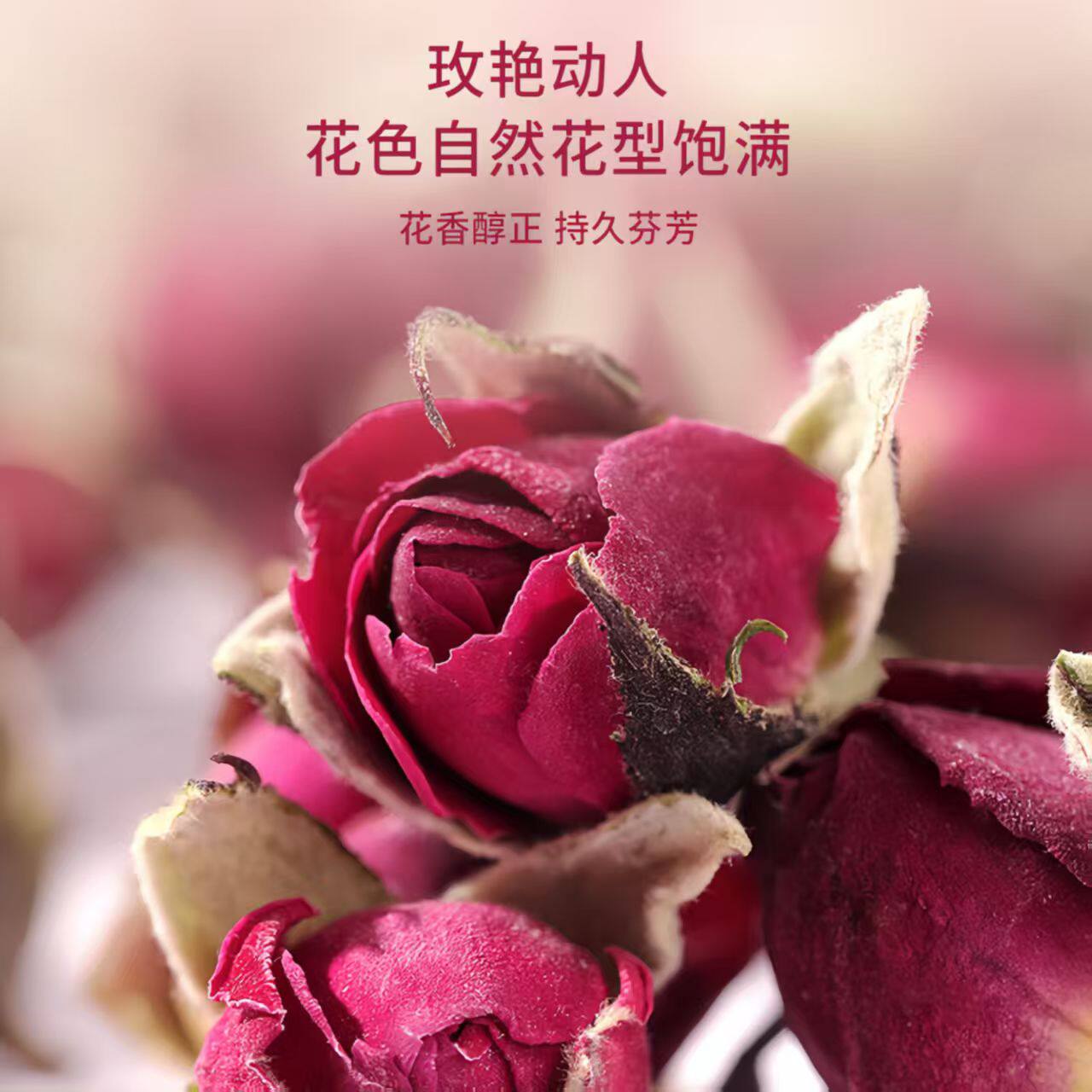 新疆和田重瓣玫瑰花茶蕾2025新花蕾原产地直发包邮