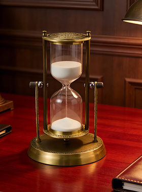 复古轻奢锌合金五金沙漏计时器