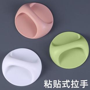免打孔吸盘门把手冰箱衣橱柜抽屉玻璃推拉移门小拉手窗户浴室扶手