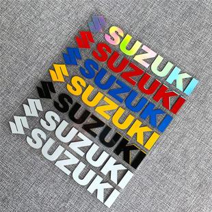 适于铃木SUZUKI摩托车贴纸防水车标志装 饰反光贴踏板车身减震拉花