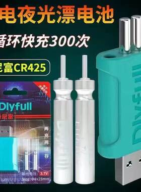 可充电CR425电池鱼漂电子漂浮漂通用充电器电子票配件套装夜光漂