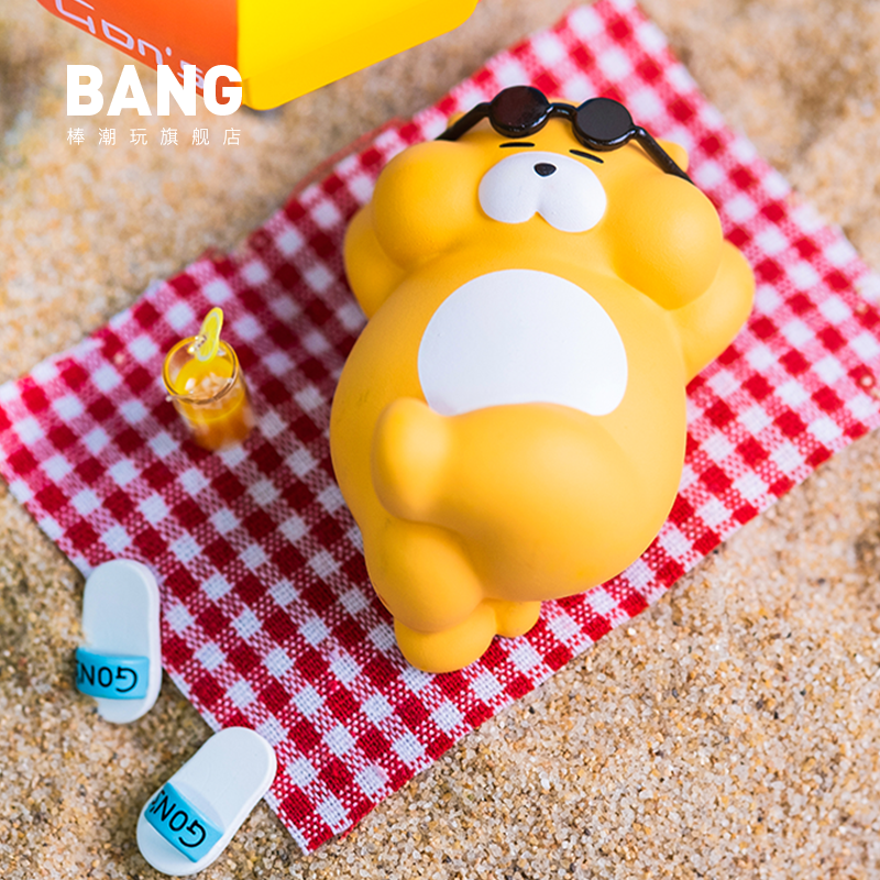 棒潮玩 gon的旱獭之獭獭的日常系列盲盒 可爱 潮流手办摆件礼物
