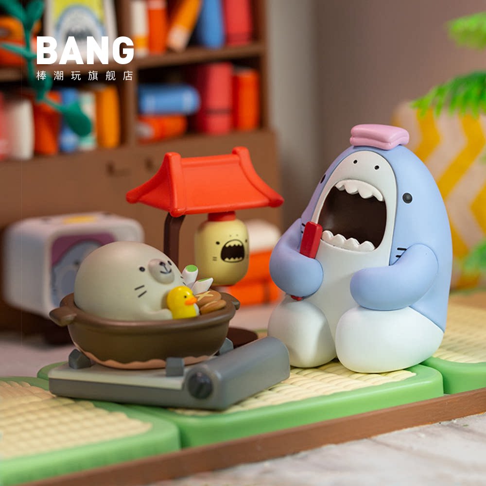 棒潮玩 same-z 小鲨鱼小海豹软软的很好吃系列盲盒 潮玩周边手办