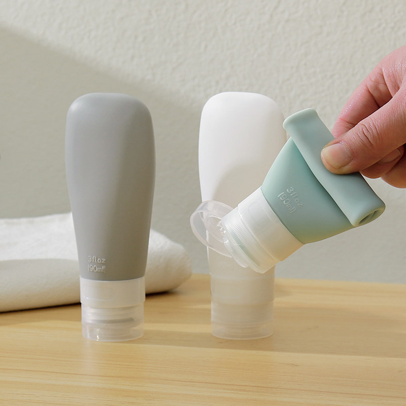 硅胶分装瓶套装旅行挤压式软乳液瓶子沐浴露洗发水化妆品便携空瓶