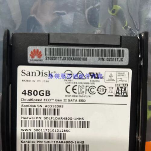02311TJX 480G SATA SSD 2.5 服务器 固态 硬盘 闪迪 2288V3议价