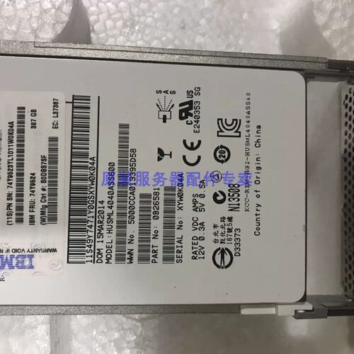 小机P7 P8 SAS 固态硬盘 387GB SSD 74Y9524 00E8672 74Y9526议价