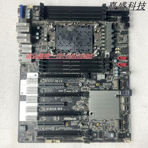 华擎 C621A WS 主板 DDR4 LGA4189 支持W3300系列CPU议价