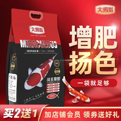 热销过千大拇指锦鲤鱼专用饲料