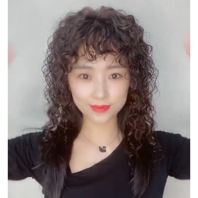清让欧咔头顶补发头发稀少假发片女卷发蓬松遮白发