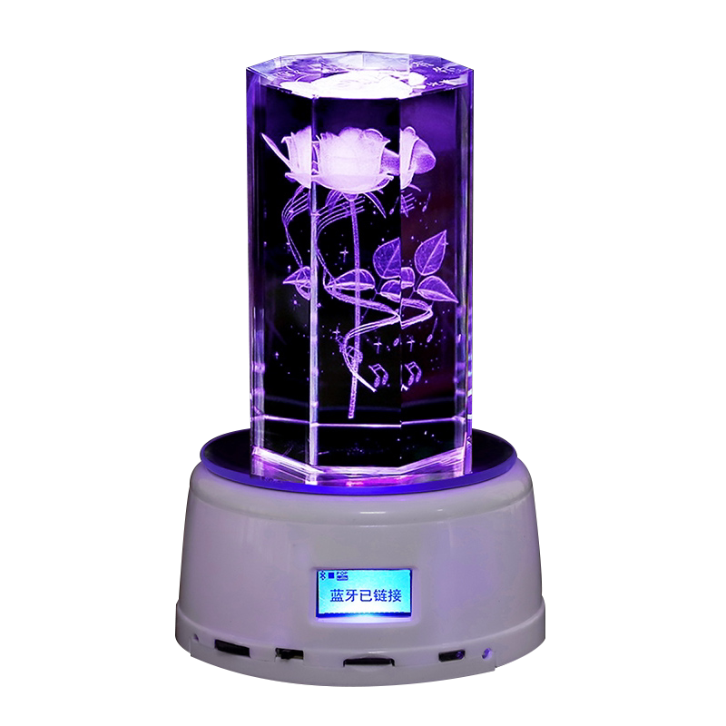 水晶球音乐盒diy定制生日礼物女