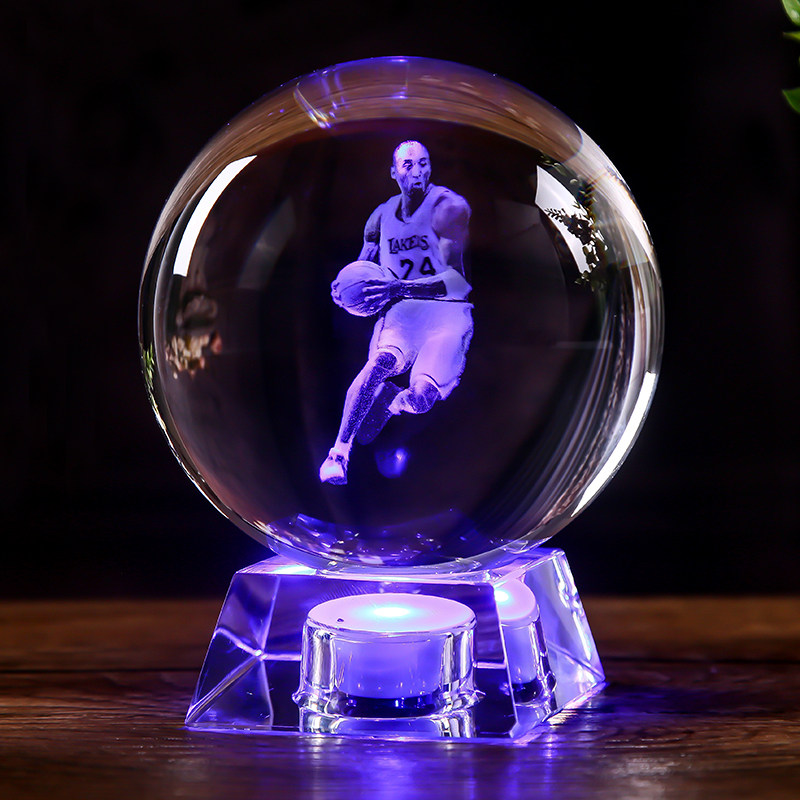 NBA水晶球星生日礼物男生送男朋友兄弟同学友情创意实用男士diy
