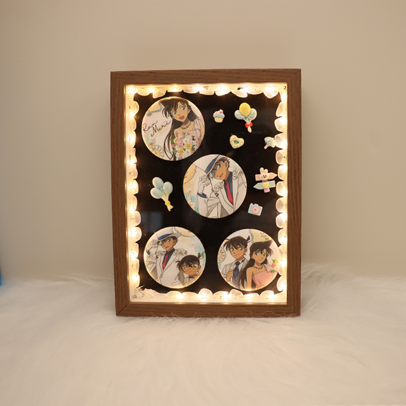 名侦探柯南怪盗基小夜灯周边女生圣诞节情人节生日礼物吧唧摆台