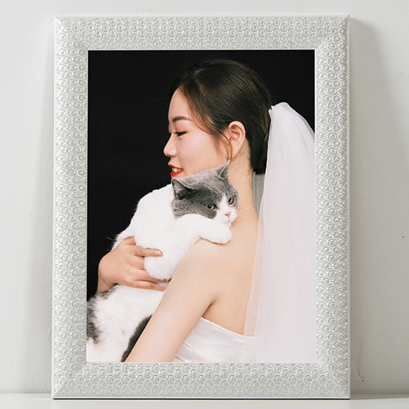 实木相框放大欧式照片做成打印