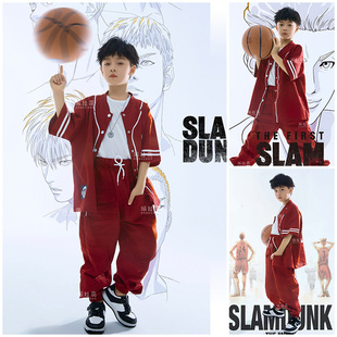 新款儿童摄影服装帅气男童拍照衣服动漫篮球主题影楼写真艺术照