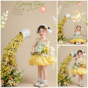 儿童摄影服装道具小羊洛丽塔主题公主裙影楼套装5-7岁女童写真照