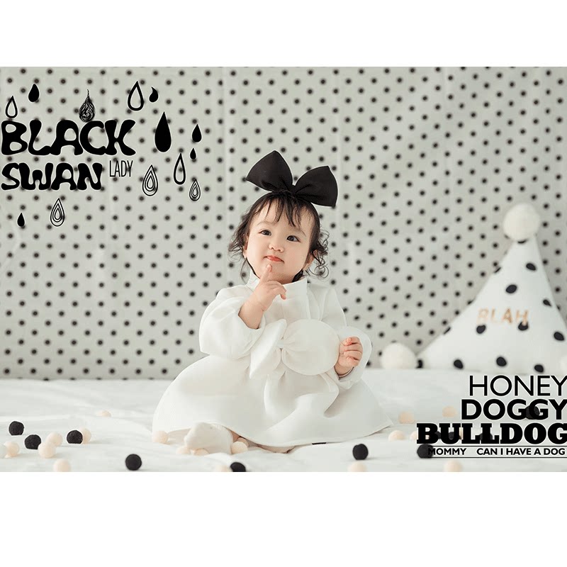 周岁公主白色纱裙连衣裙一岁百天夏款影楼儿童摄影服周岁宴礼服