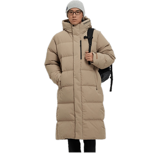 SANFO PLUS暗夜长款保暖Allied拒水鹅绒面包羽绒服19089