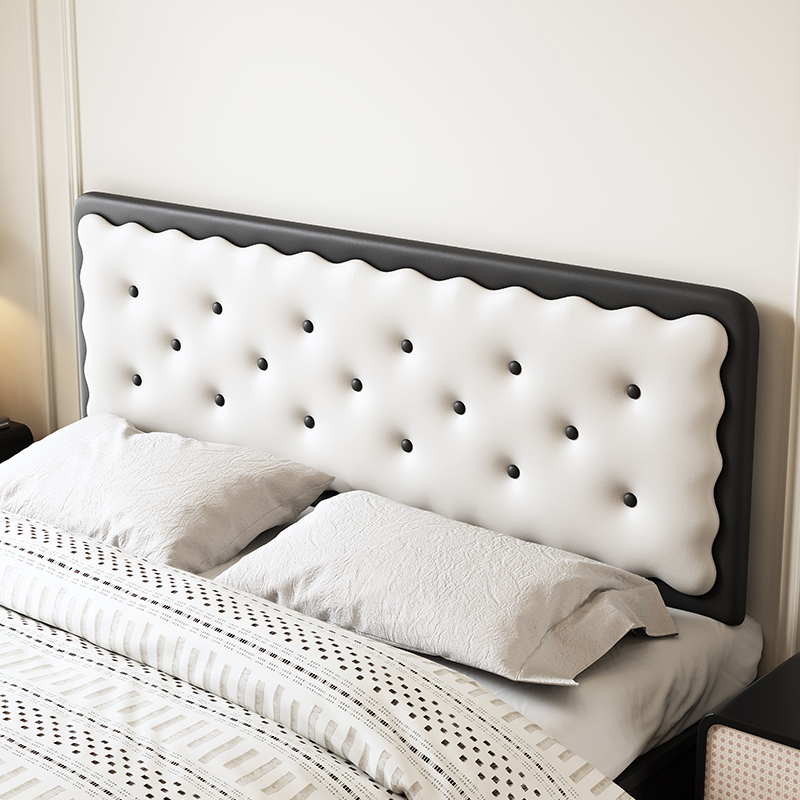 曲奇饼干床头靠垫法式床头靠背垫软包榻榻米卧室改造大靠枕自黏贴