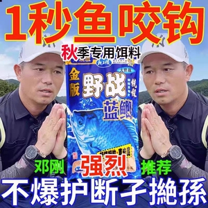金版野战蓝鲫龙王恨一包搞定钓鱼饵料腥香鲫鲤草鱼翘嘴野钓江河溪