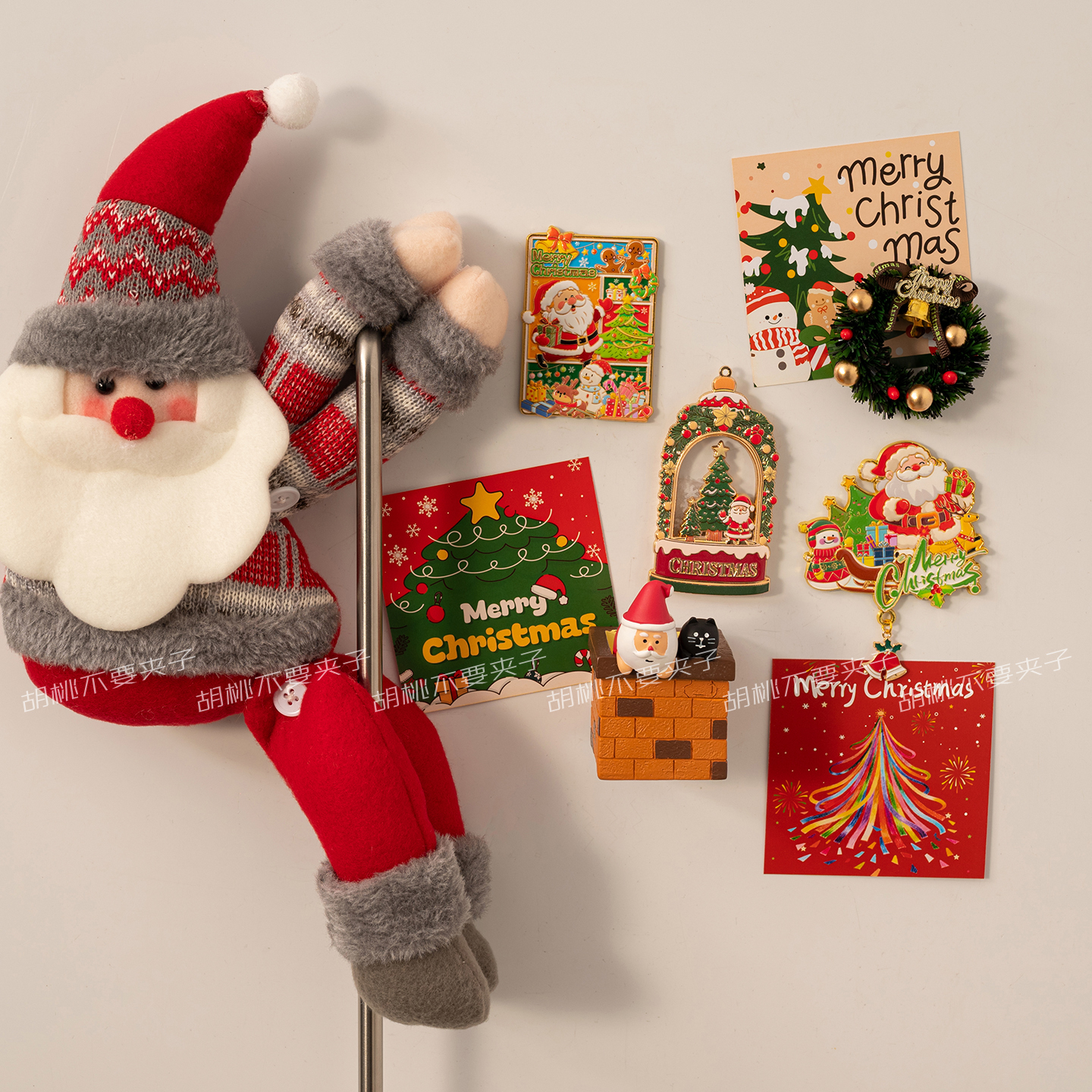 圣诞节冰箱贴磁贴可爱圣诞老人