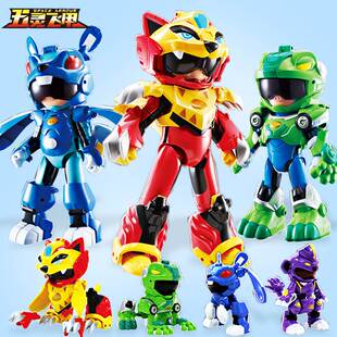 。猪猪侠之超星五灵侠飞甲变形玩具变身守卫者菲菲武林侠合体五灵