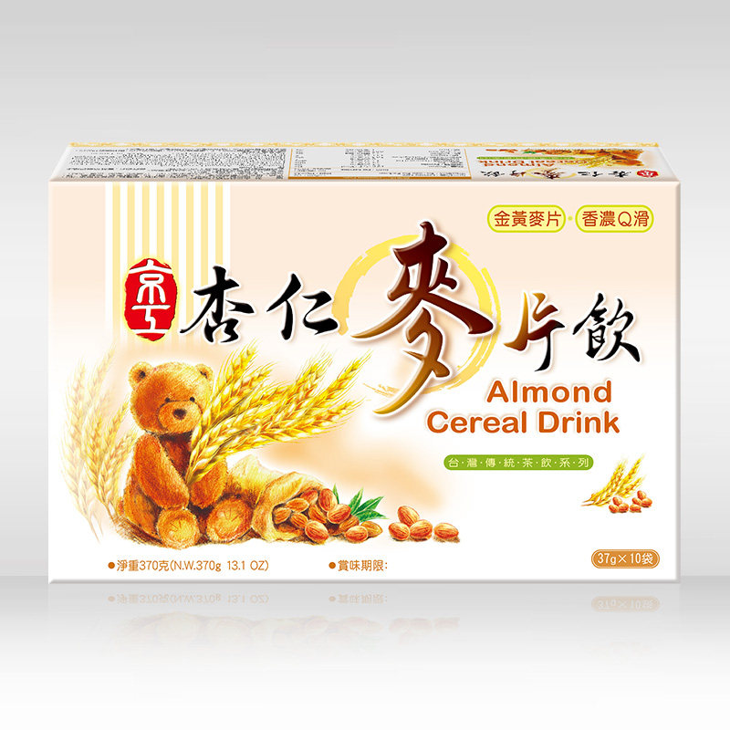 台湾进口京工杏仁麦片饮370g图片