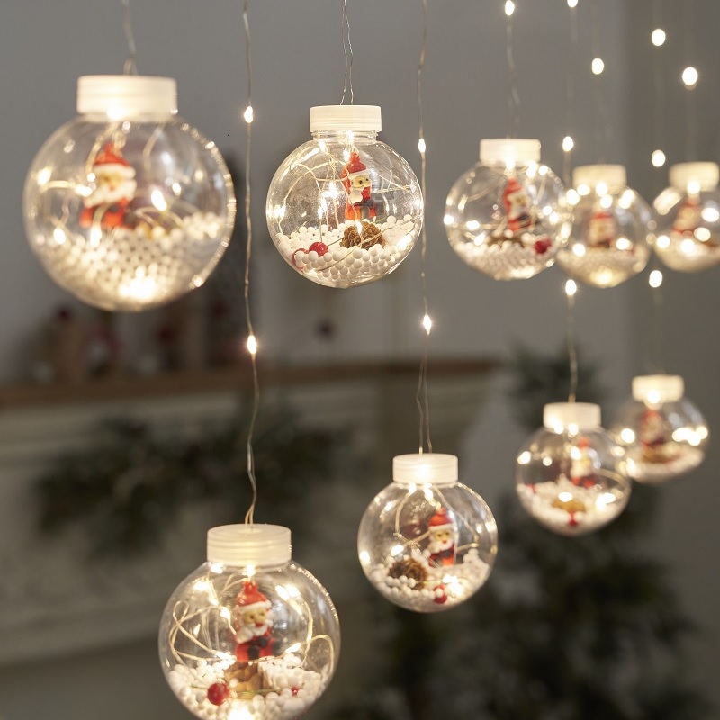 圣诞节装饰品场景布置led橱窗