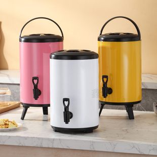 不锈钢奶茶桶奶茶店豆浆桶凉茶桶大容量商用带龙头保温桶摆摊冰块