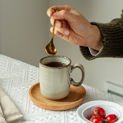 6个装微瑕复古做旧感窑变小咖啡杯160ml可爱小容量陶瓷杯子茶杯