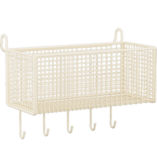 床头置物架床边挂篮床上铺宿舍收纳篮贴墙挂钩式悬挂式收纳免打孔