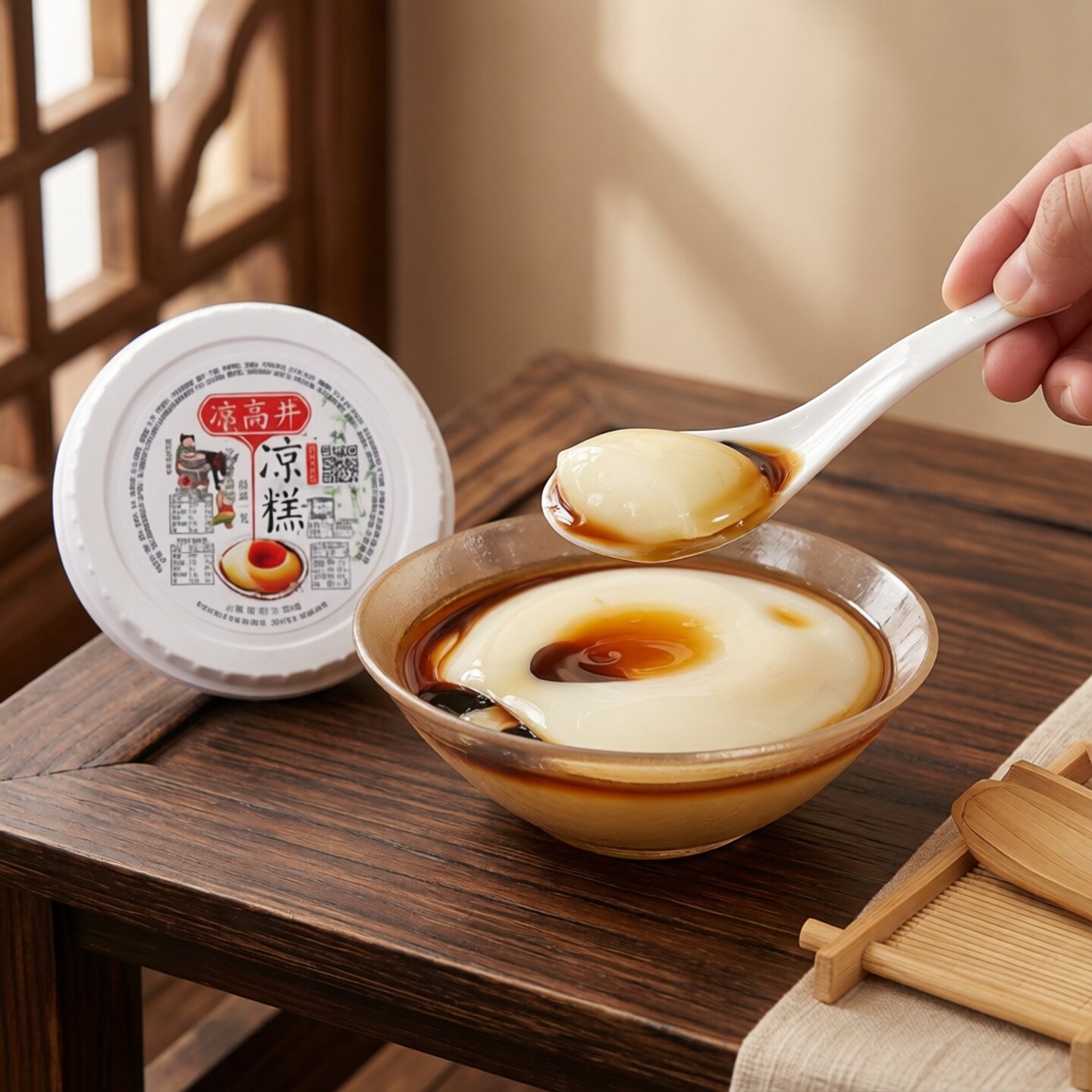 即食凉糕240gX6盒四川宜宾双河特产凉水井糯米手工开盖凉高井含糖
