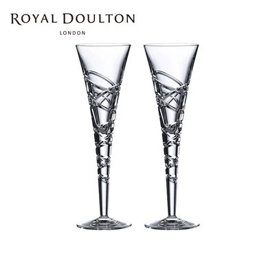 RoyalDoulton水晶香槟杯