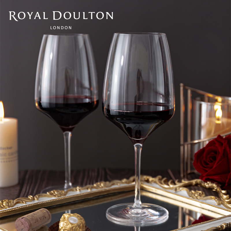 Royal Doulton皇家道尔顿品酒师水晶玻璃红酒杯葡萄酒杯套装4件