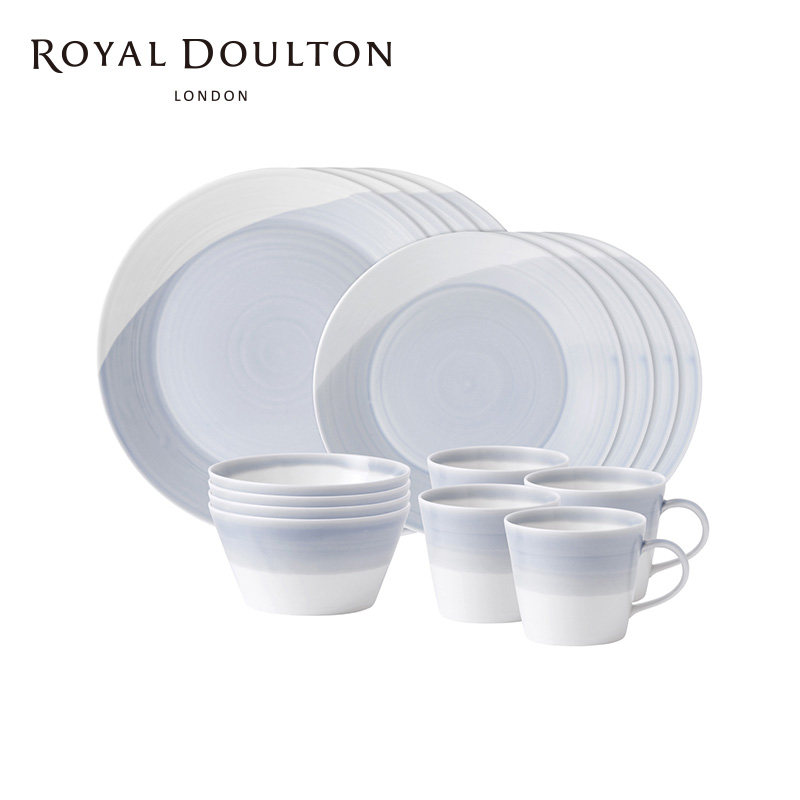 Royal Doulton皇家道尔顿 1815系列家用餐具套装餐盘餐碗16件套