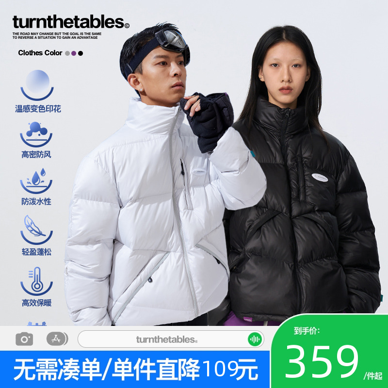 Turnthetables温感变色滑雪棉服