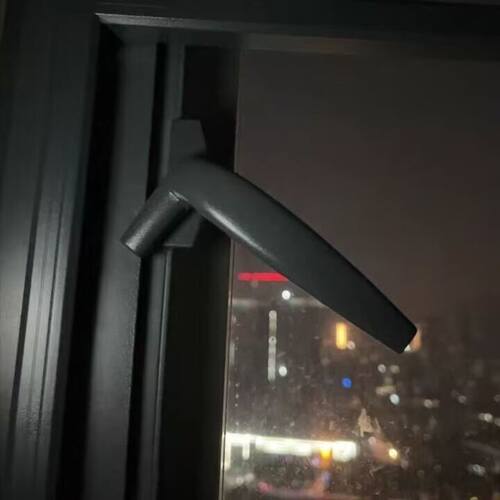 拉手实心铝合金推拉门执手执手锁外开38型7字窗平开把手单点窗户