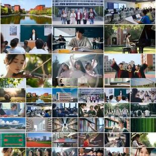 大学生校园生活大学教育开学青春合集宣传片素材4K高清视频素材